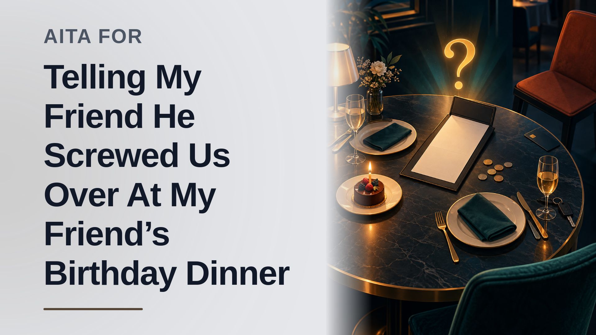 The Stranded Friend Who Confronted The Ultimate Gaslighter After He Ditched A Birthday Dinner He Insisted On Hosting