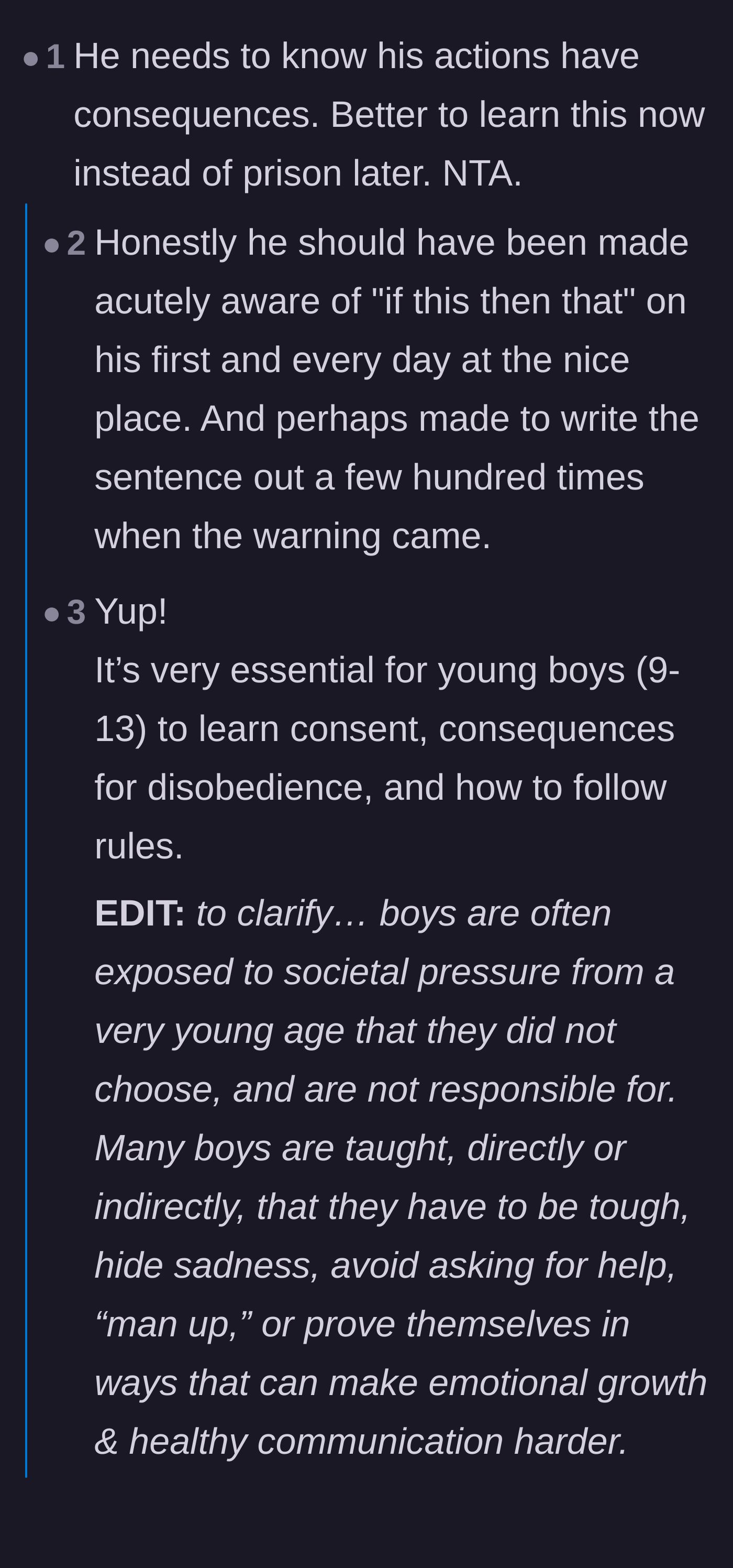 Comment thread 1 - A deep discussion about Oppositional Defiant Disorder and the tragic lack of resources for homeless families.