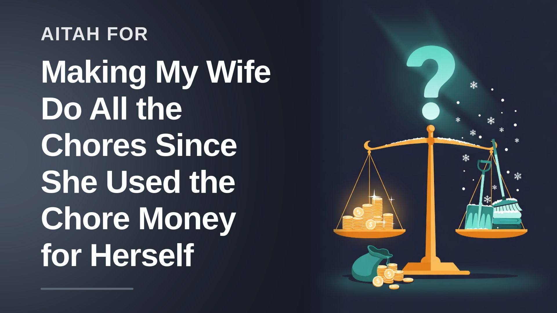 The Stubborn Breadwinner Who Watched His Wife Shovel Snow Over a Few Misappropriated Bucks