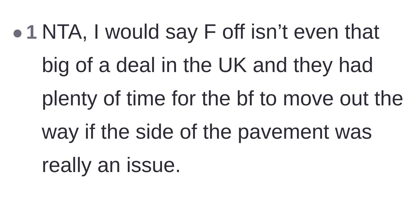Comment thread 4 - A user points out that the insult used is culturally very common and not a big deal in the UK.