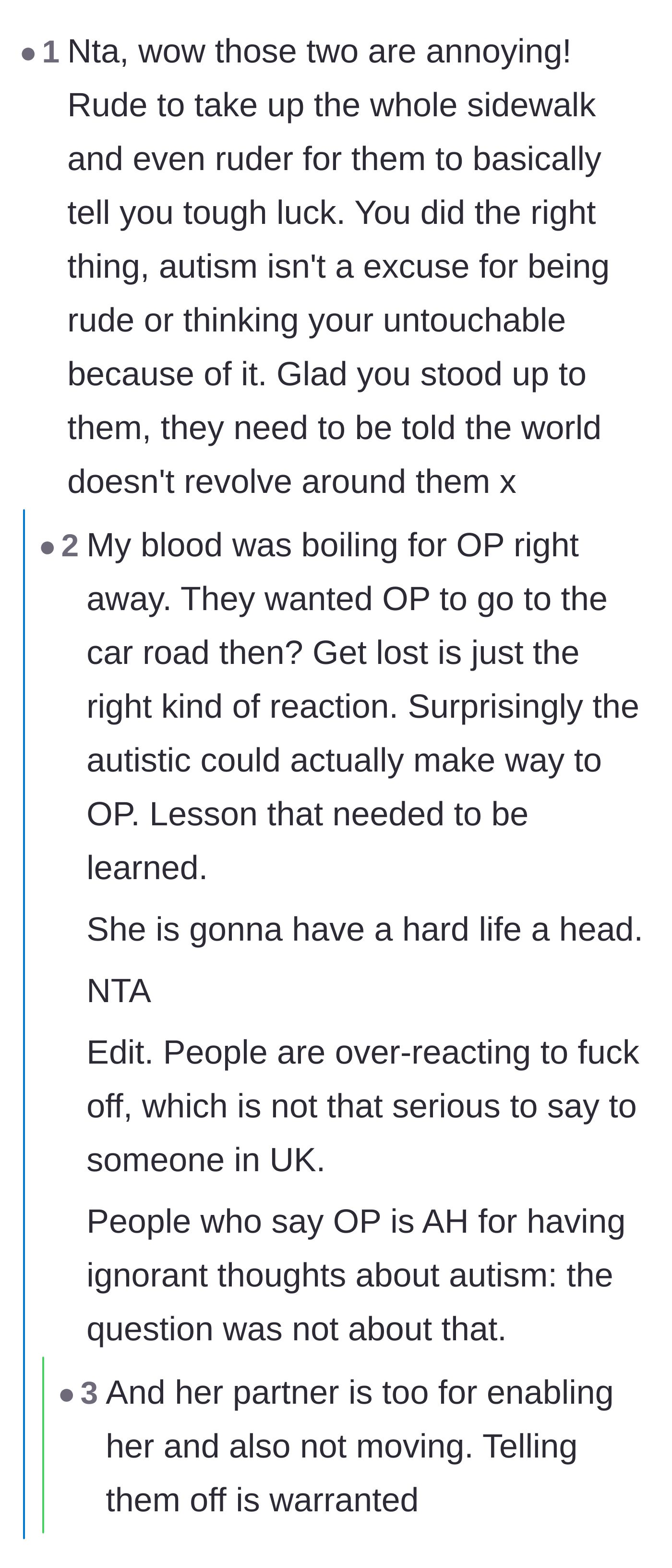Comment thread 5 - Readers express frustration at the couple's entitlement and praise the author for standing his ground.