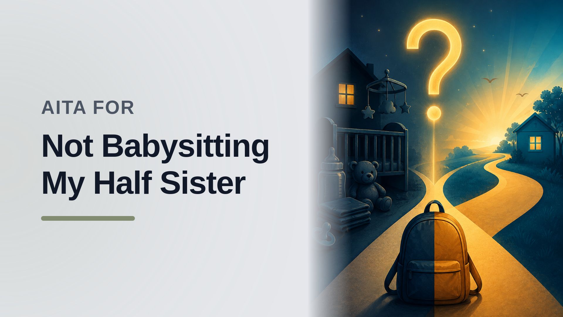 The Teenage Daughter Who Literally Ran Away to Escape Her Entitled Mother's Built-In Babysitter Trap