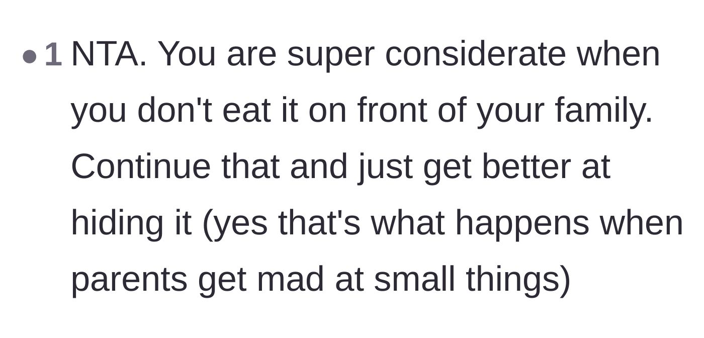 Comment thread 4 - A reader points out that getting mad over small things will only teach the teenager to become better at hiding things.