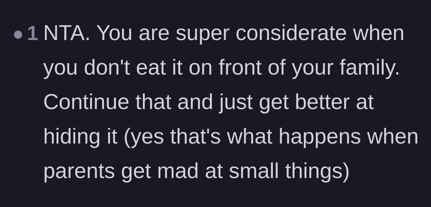Comment thread 4 - A reader points out that getting mad over small things will only teach the teenager to become better at hiding things.