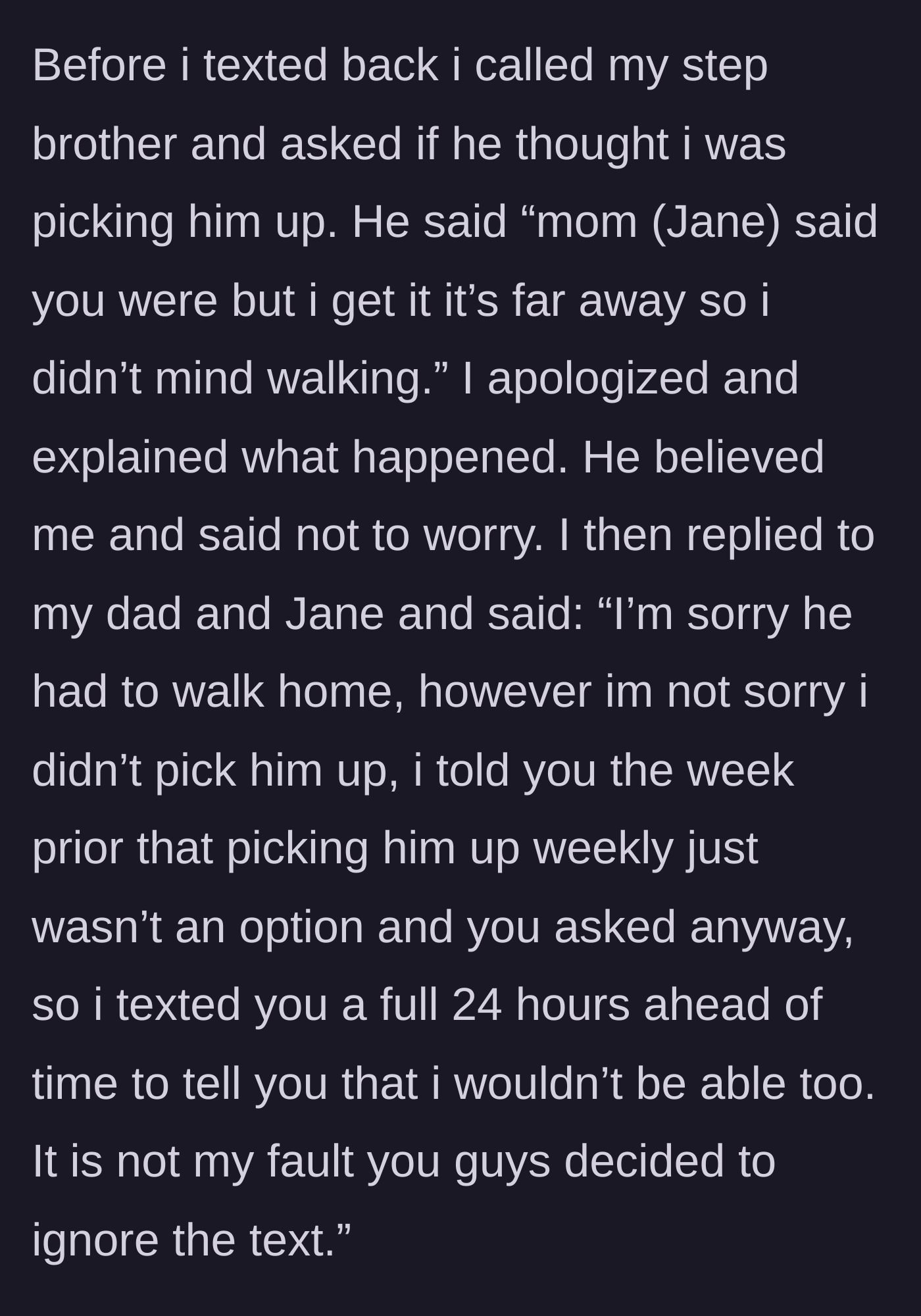 Story part 6 - The teen calmly verifies the facts with her unbothered stepbrother before delivering a meticulously logical shutdown to the adults.