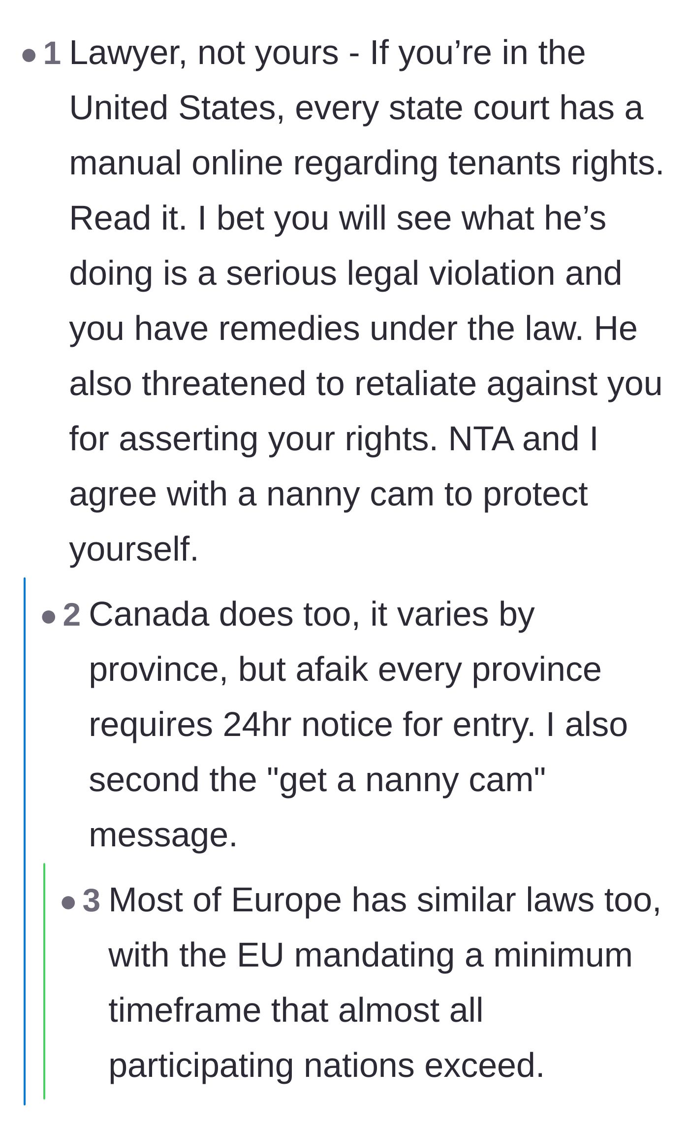 A lawyer weighs in, urging the tenant to consult state manuals on tenant rights to address the landlord's threat of retaliation.