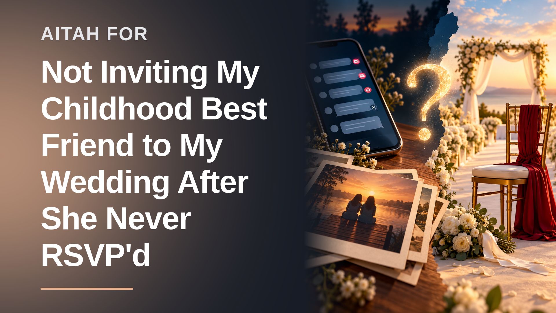The Pushed-To-The-Limit Bride Who Finally Stopped Chasing Her Flaky Childhood Best Friend