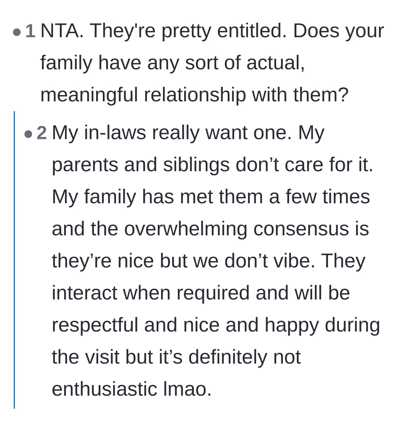 Comment thread 5 - A user shares a massive horror story about a ruined Disney trip to warn the main character against giving in.