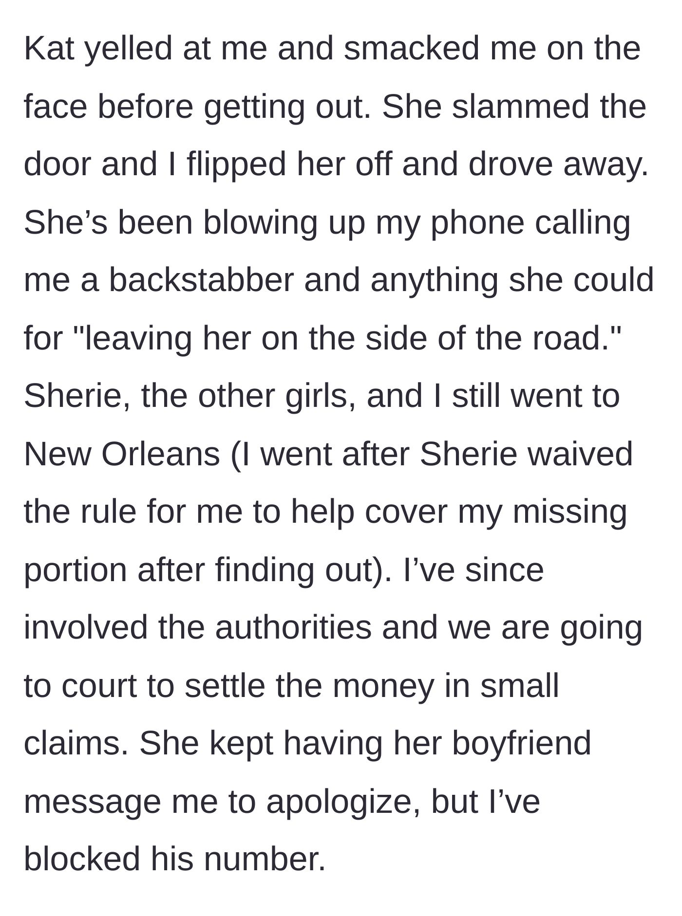 Story part 9 - The physical assault, the aftermath, and the impending lawsuit.