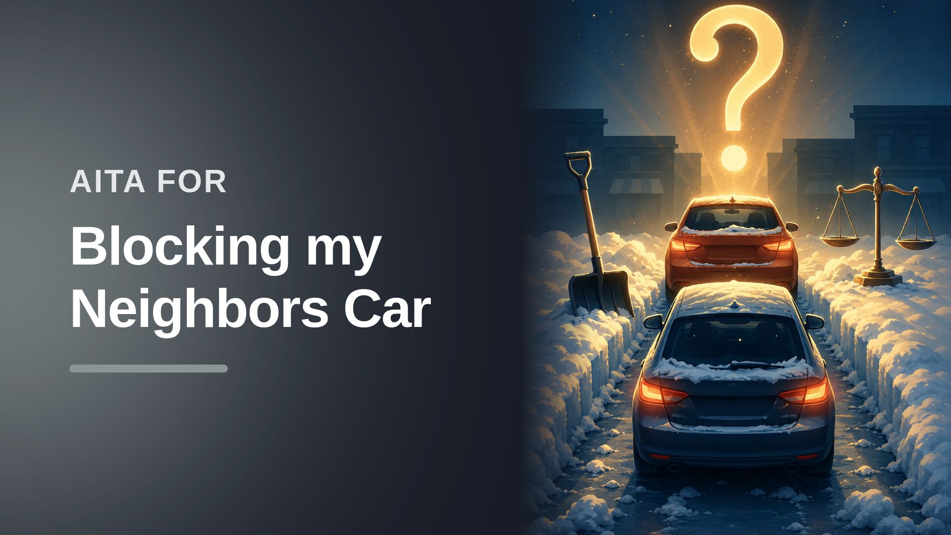 The Reluctant Shoveler Who Boxed In A Parking Spot Thief