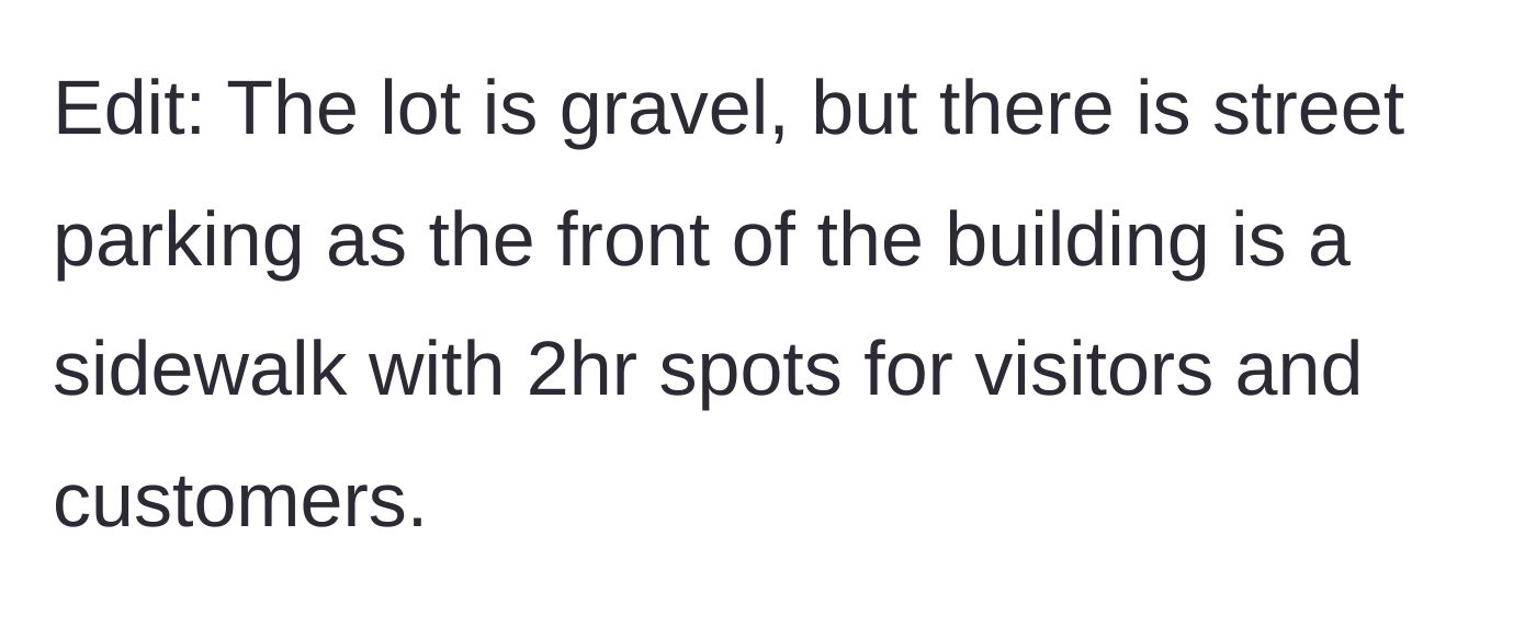 Story part 11 - A street view showing alternative two-hour parking options nearby.