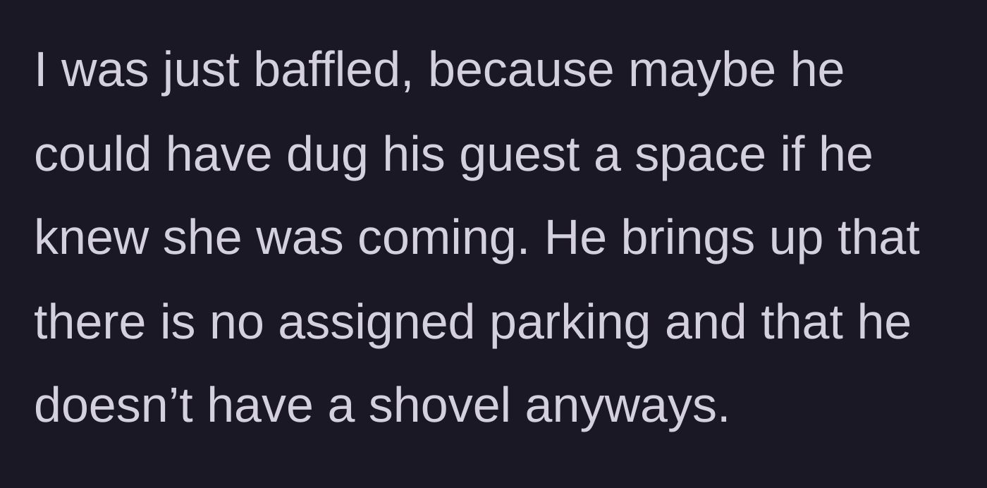 Story part 8 - An intense exchange of words between neighbors in the freezing cold.
