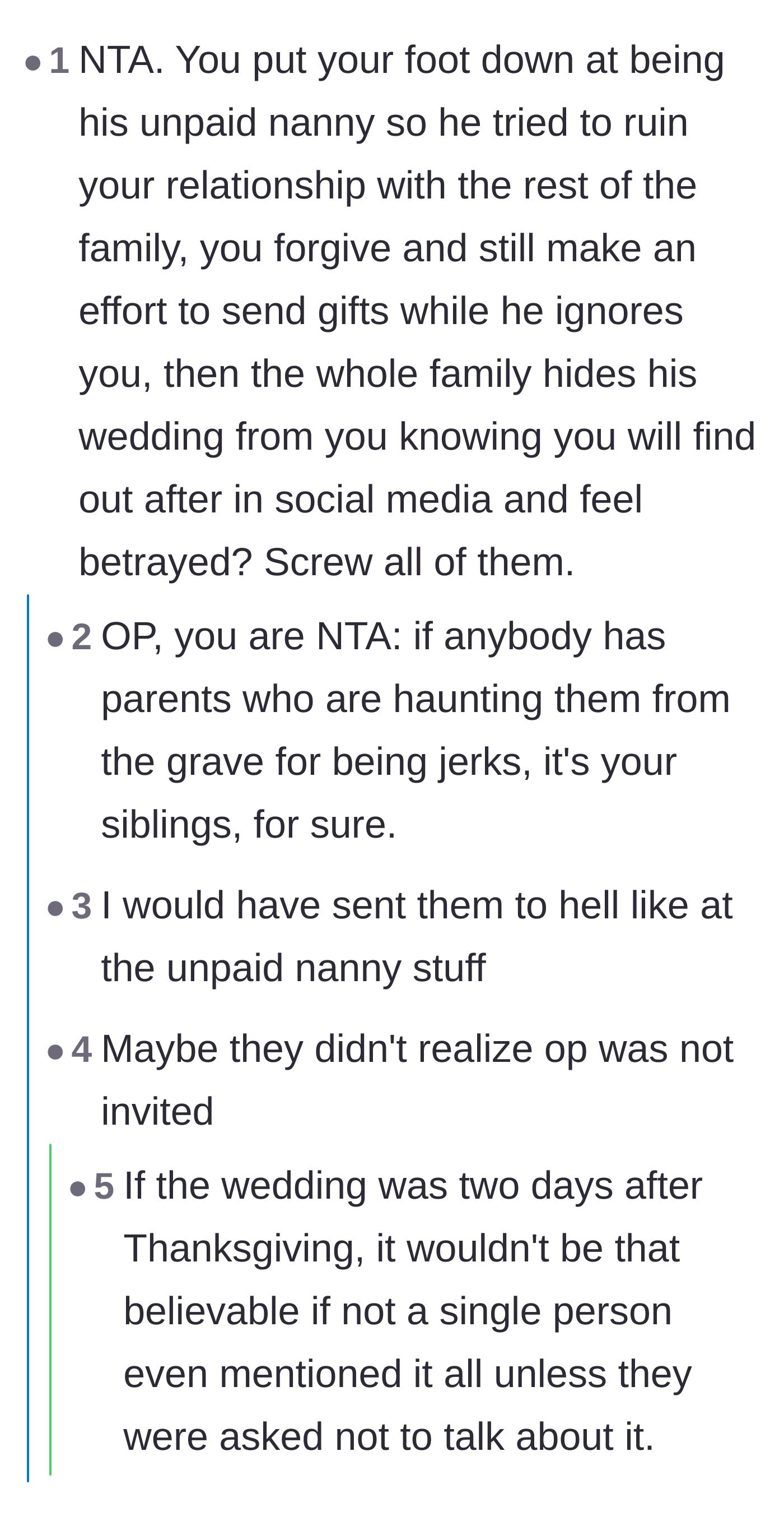 Comment thread 1 - Discussing the undeniable timeline of the brother's exploitation and the family's ultimate betrayal.