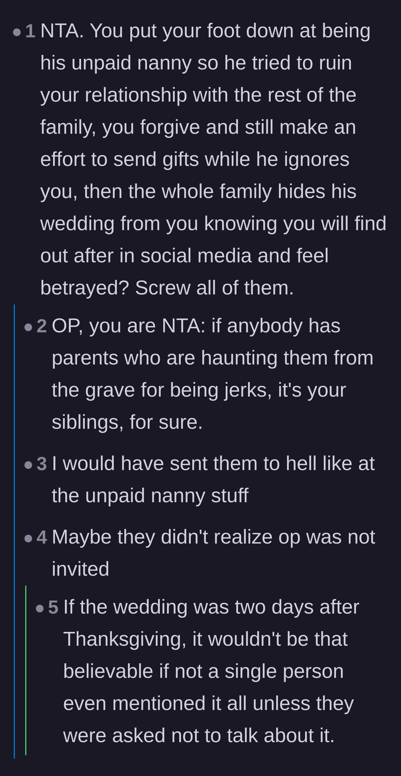 Comment thread 1 - Discussing the undeniable timeline of the brother's exploitation and the family's ultimate betrayal.