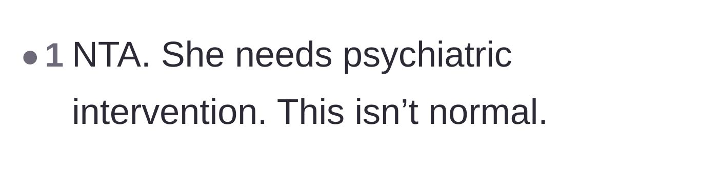 Comment thread 4 - A straightforward declaration that the roommate needs immediate psychiatric help.