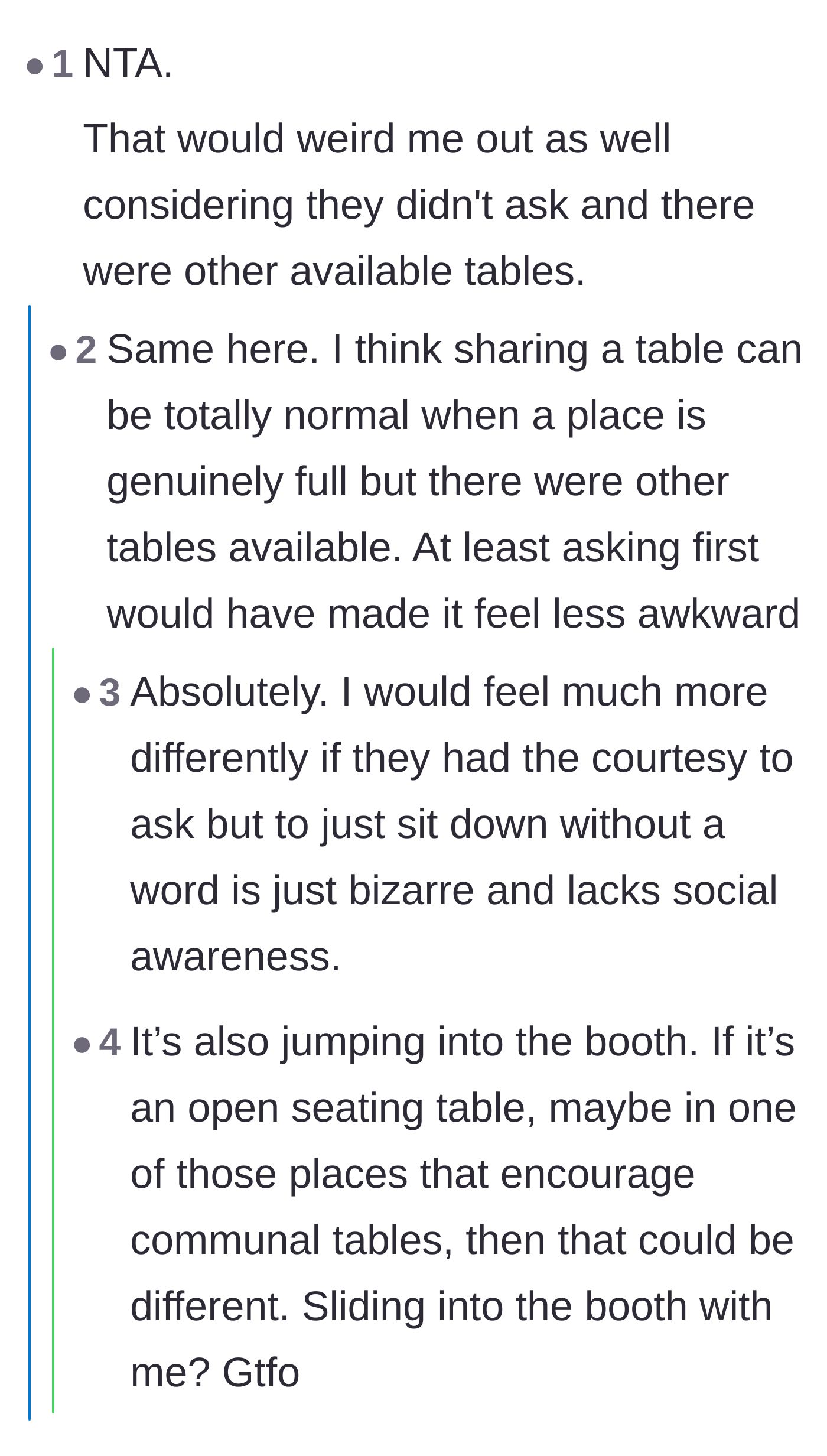 Comment thread 3 - A deep dive into how entitled men weaponize young women's politeness to trap them in conversations.