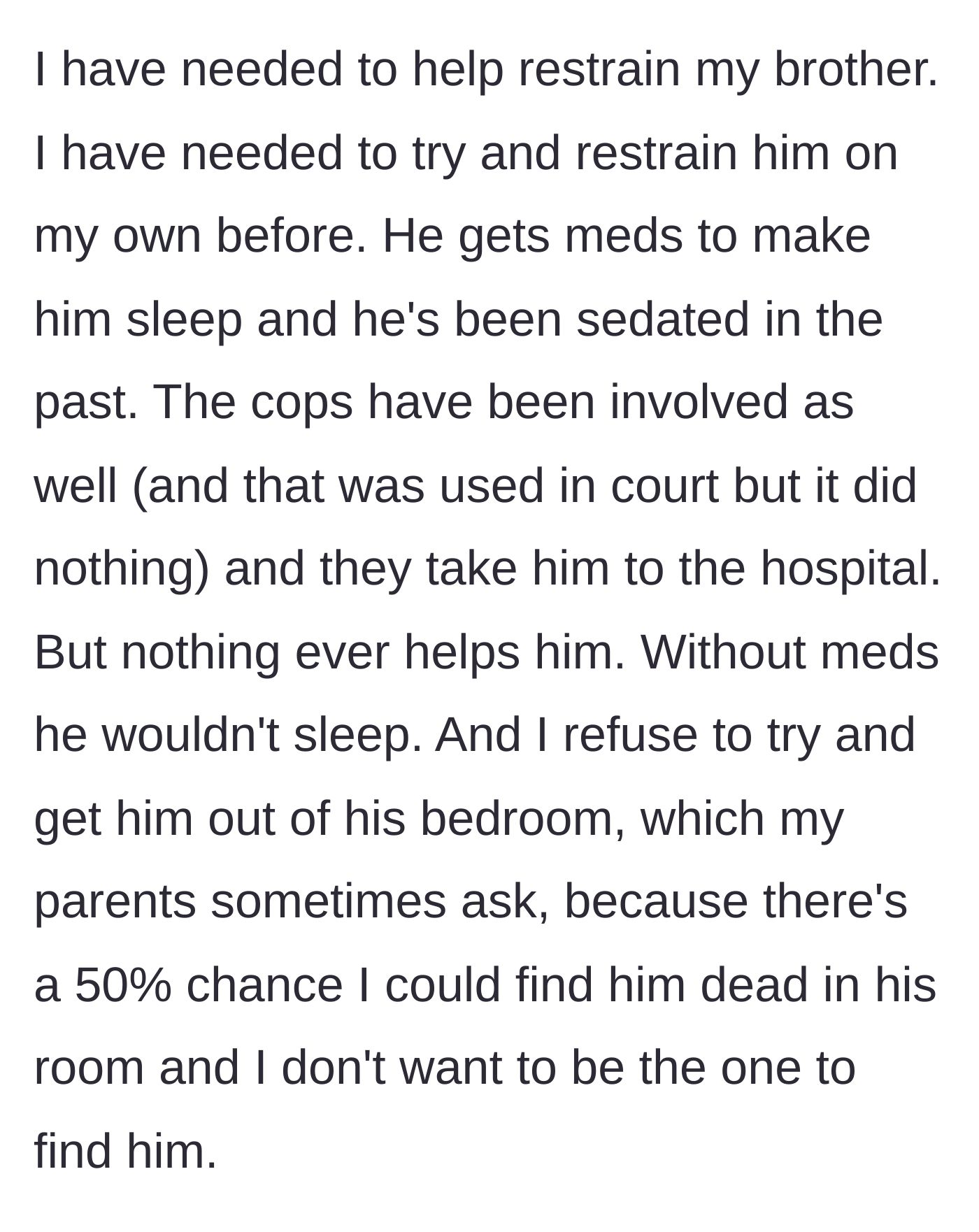 Story part 6 - Police lights flashing outside a suburban home at night.