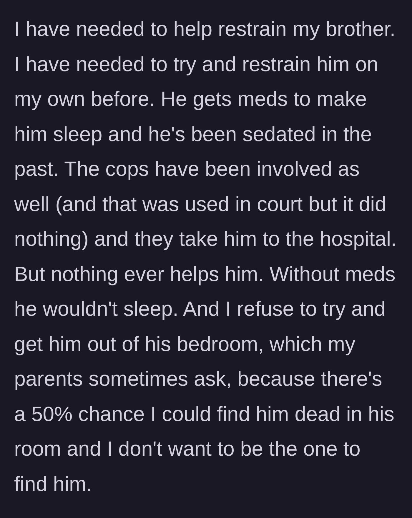 Story part 6 - Police lights flashing outside a suburban home at night.