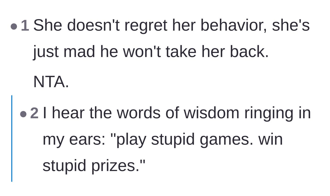 Comment thread 2 - A popular quote pointing out that foolish actions lead to foolish outcomes.