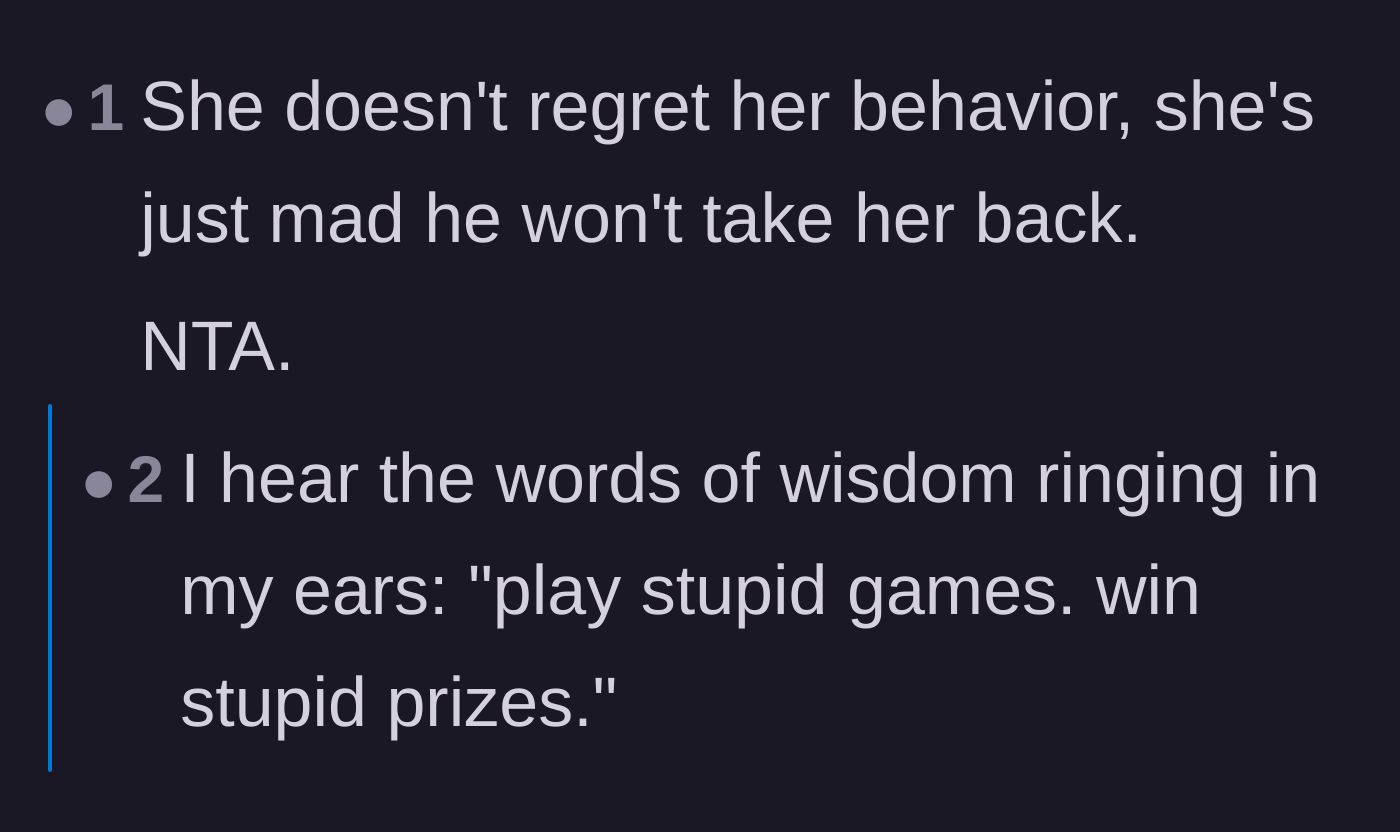 Comment thread 2 - A popular quote pointing out that foolish actions lead to foolish outcomes.