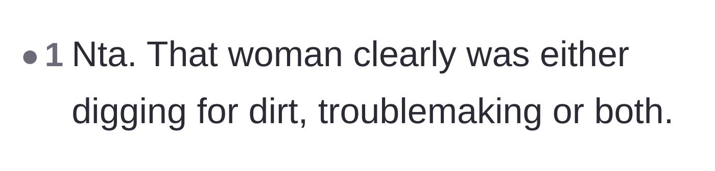 Comment thread 4 - Speculation that the acquaintance was purposefully trying to start drama.