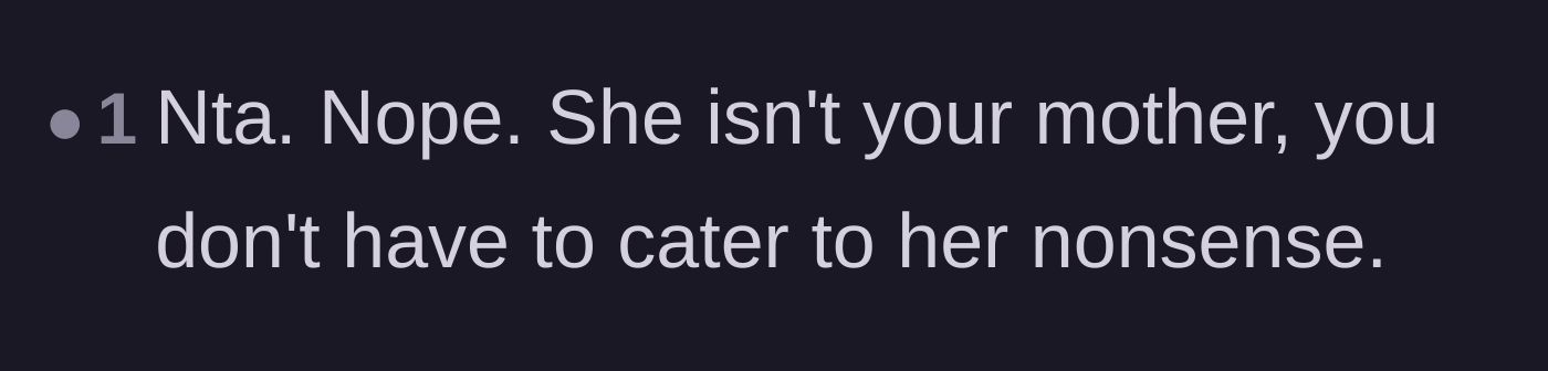 Comment thread 1 - Readers pointing out the obvious truth that the sister is not the aunt's mother.
