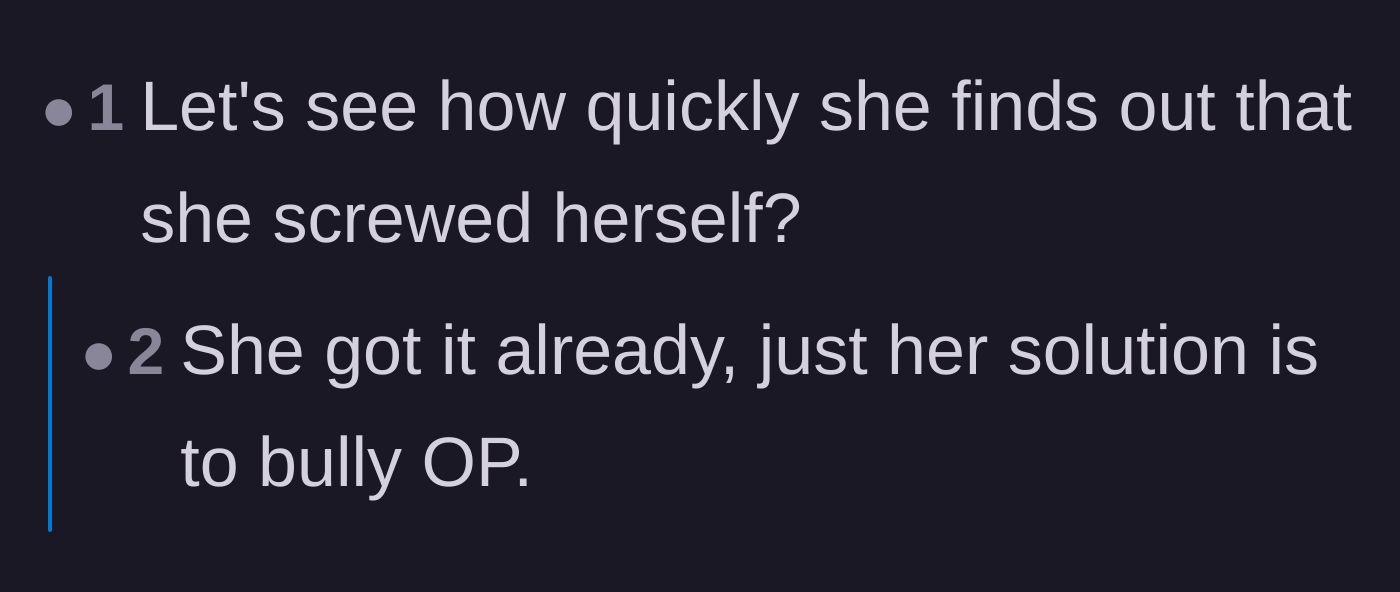 Comment thread 3 - Pointing out that the passenger ruined her own free ride arrangement and resorted to bullying