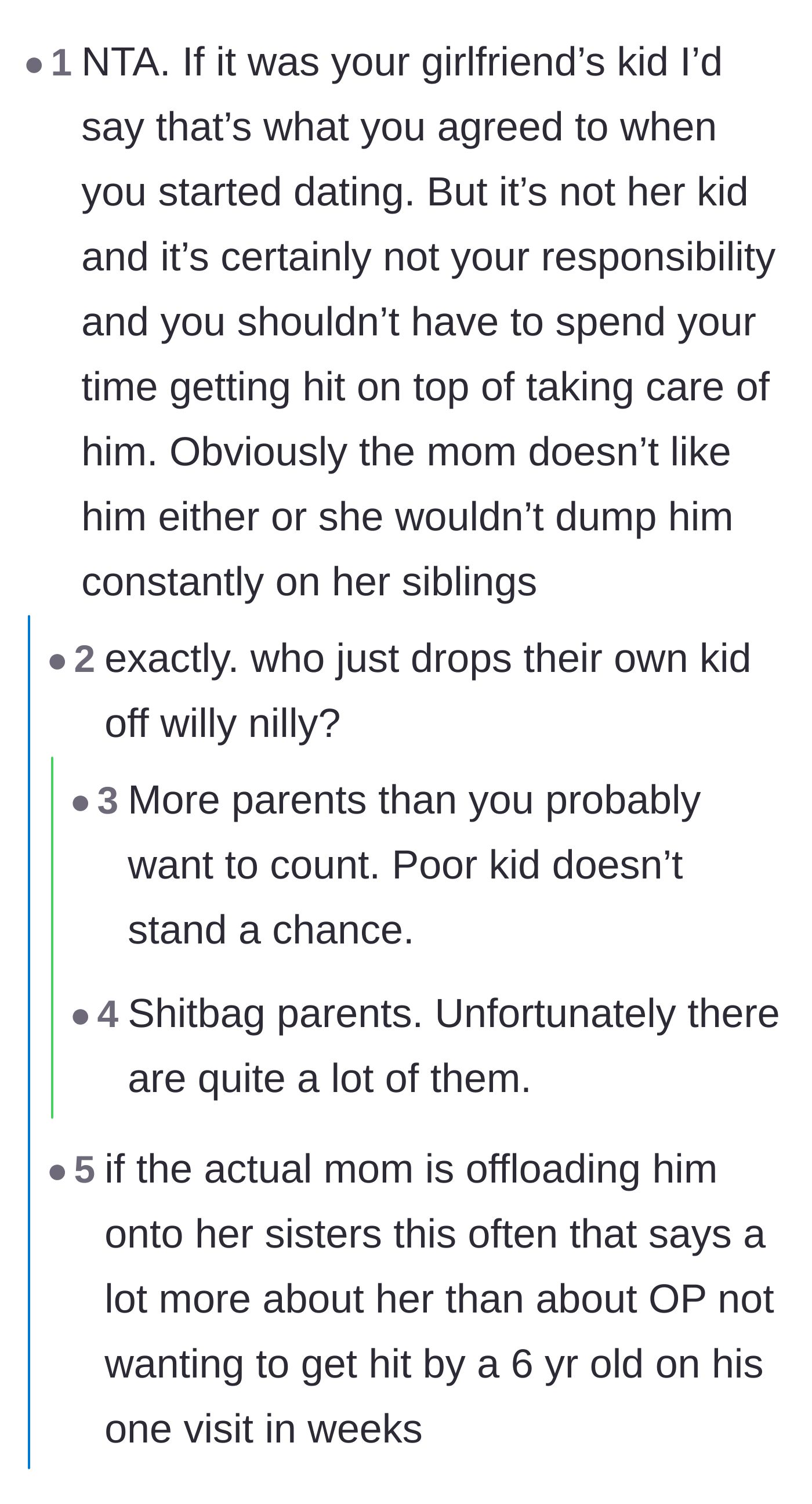 Comment thread 2 - A deep dive into the entitlement of parents who constantly dump their kids and demand a 'village' without parenting themselves.