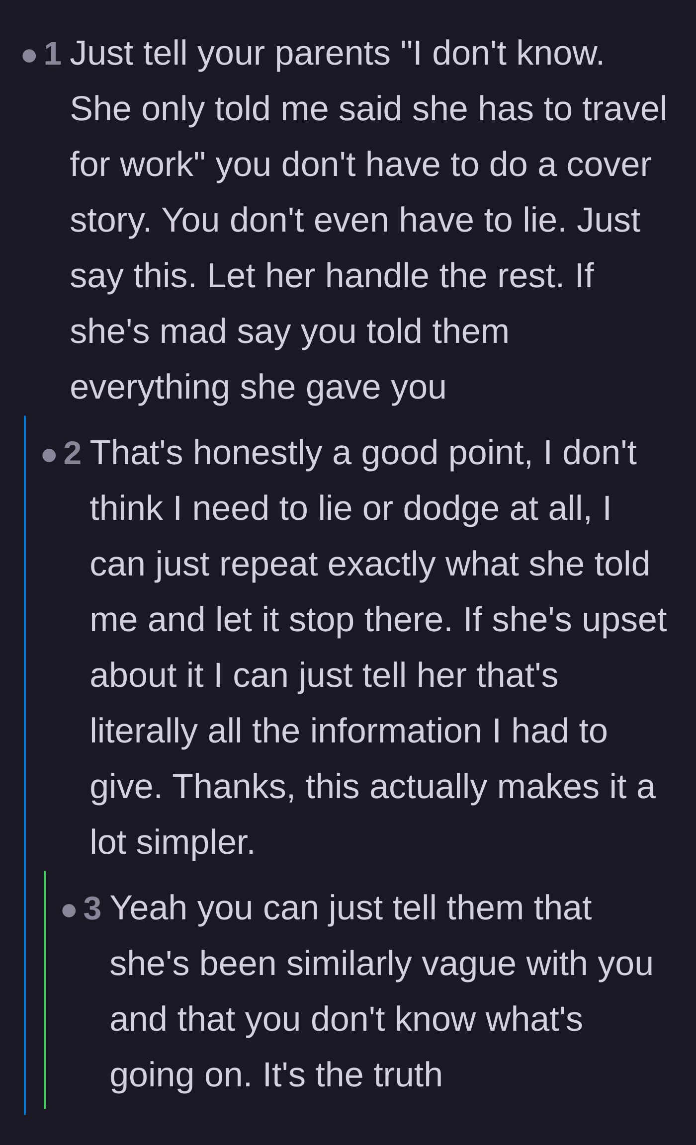 Comment thread 5 - A practical, stress-free script that gave the original poster a massive lightbulb moment in the replies.