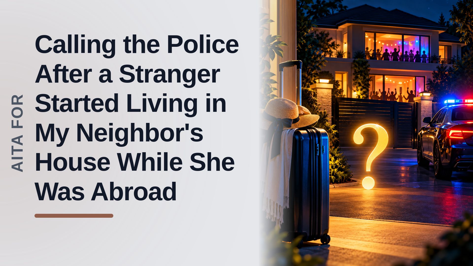 The Vigilant Neighbor Who Dialed 911 on an Absentee Homeowner's Evasive Guest