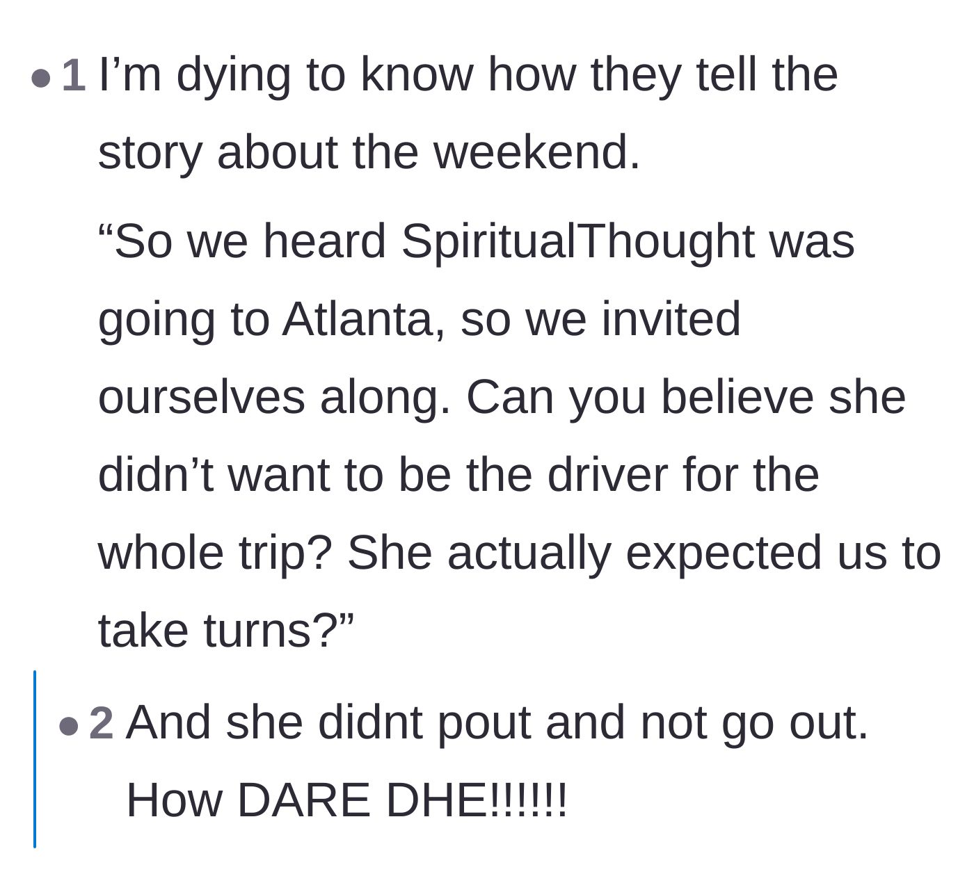Comment thread 6 - Users sarcastically predicting how the ex-friends will try to spin the story to make themselves the victims.
