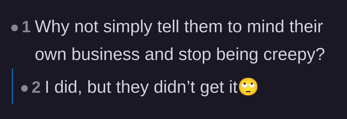 Comment thread 6 - Advice on enforcing strict consequences when polite requests to stop the body-shaming are ignored by the family.