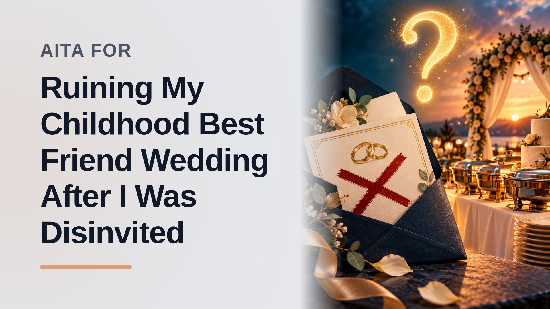 The Vindicated Childhood Friend Who Starved An Entitled Groom’s Wedding After A Last-Minute Disinvite!