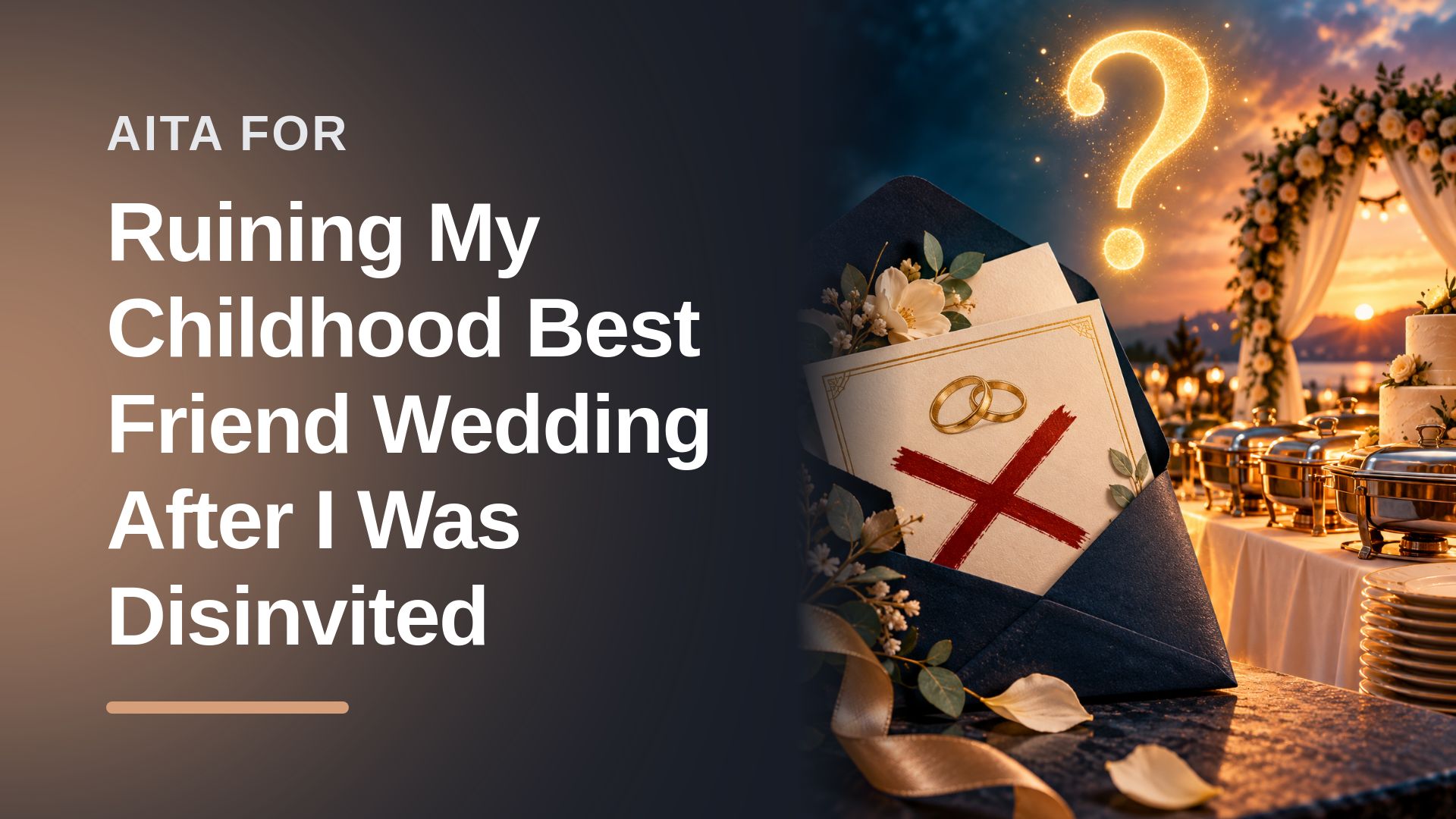 The Vindicated Childhood Friend Who Starved An Entitled Groom’s Wedding After A Last-Minute Disinvite!
