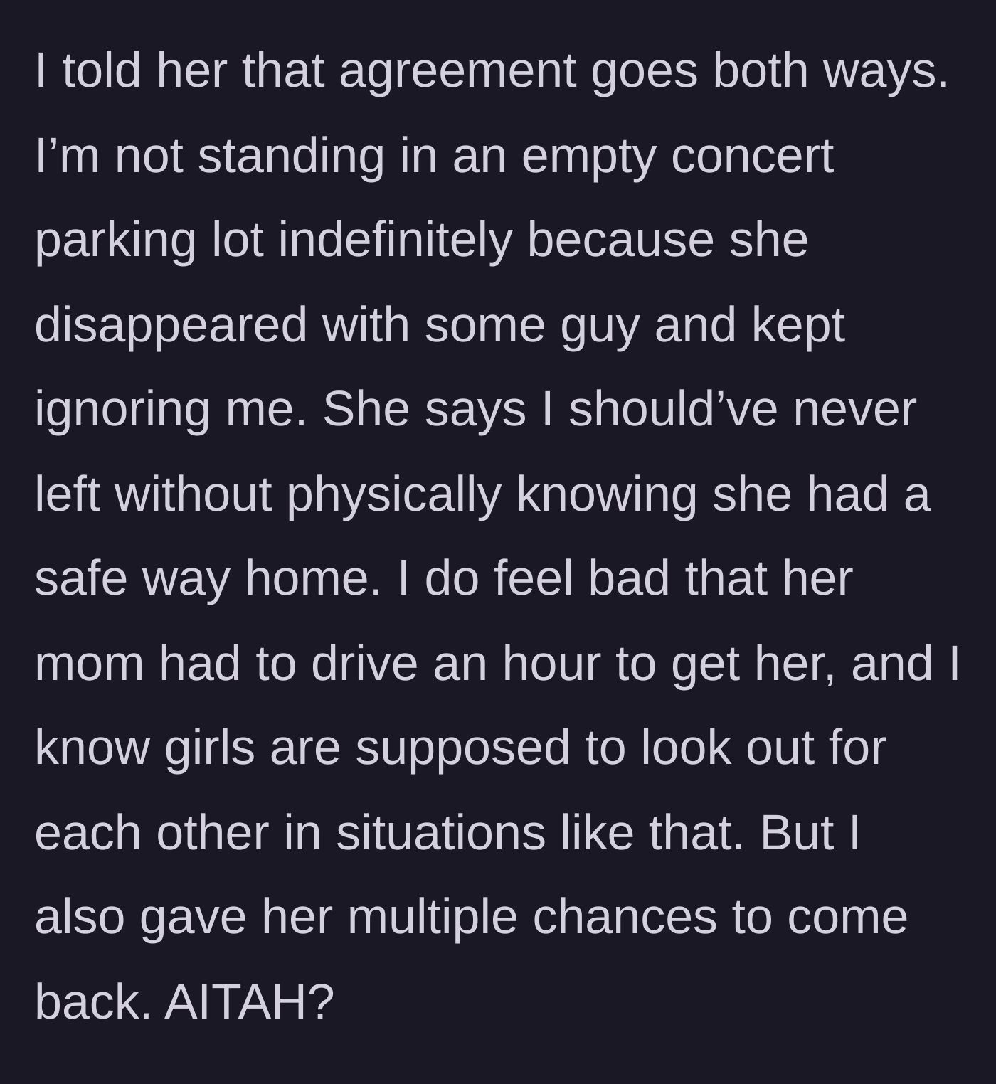Story part 5 - The main character points out the friend's hypocrisy, questioning if she is the bad guy for finally leaving.