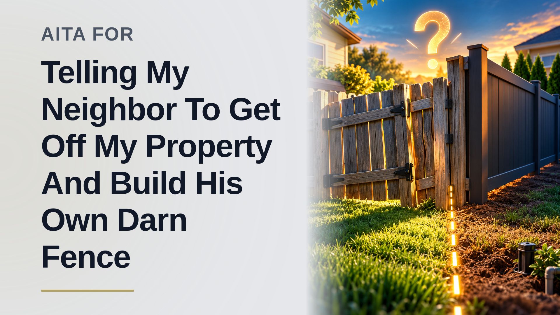 The Vindicated Homeowner Who Dropped the Hammer on an Entitled Neighbor's Hypocrisy