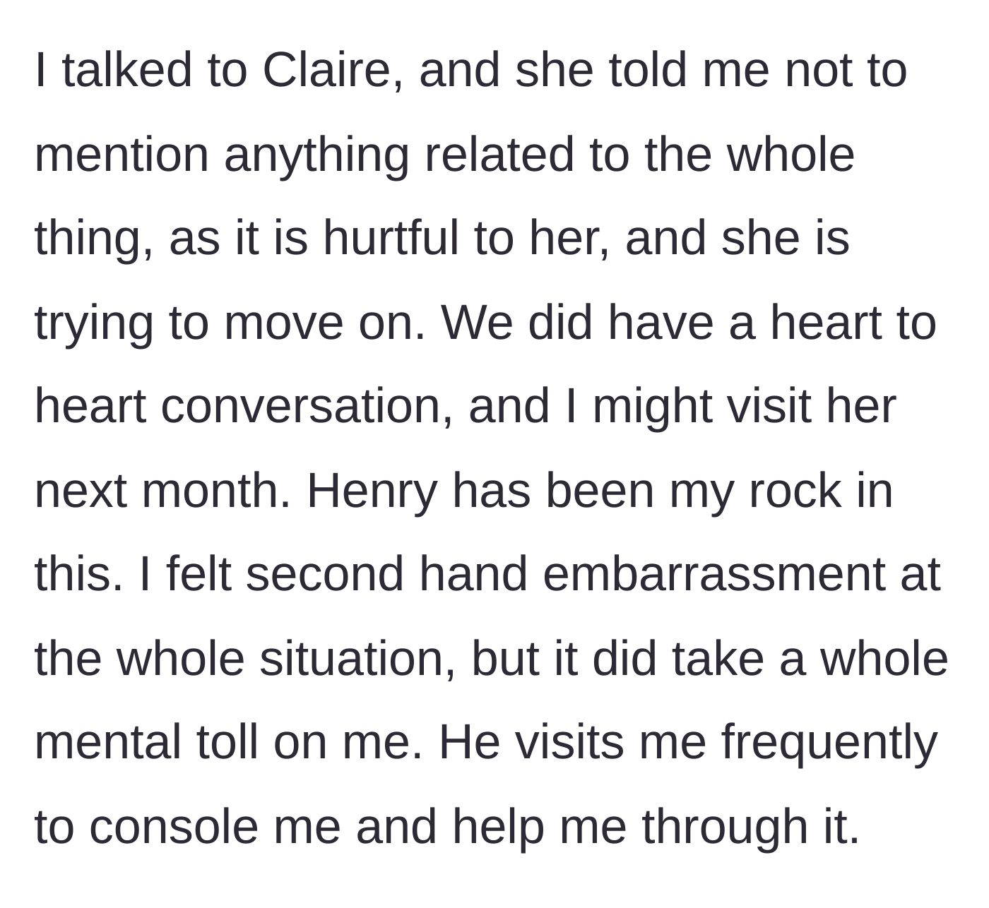 Story part 3 - The main character relies on supportive friends to navigate the emotional toll.
