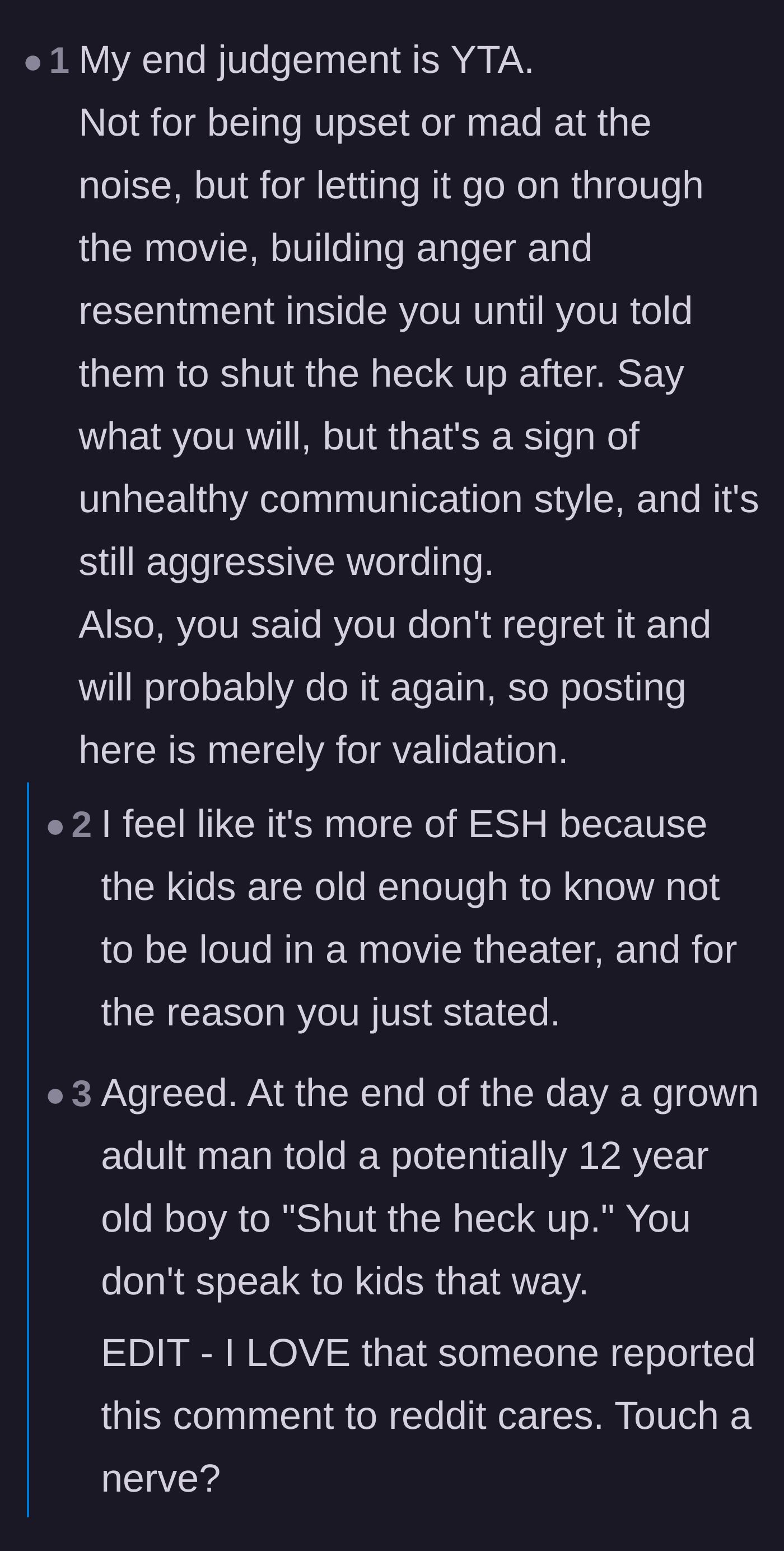 Comment thread 5 - Critics arguing that a grown man cursing at a young boy is inappropriate and shows poor communication skills.