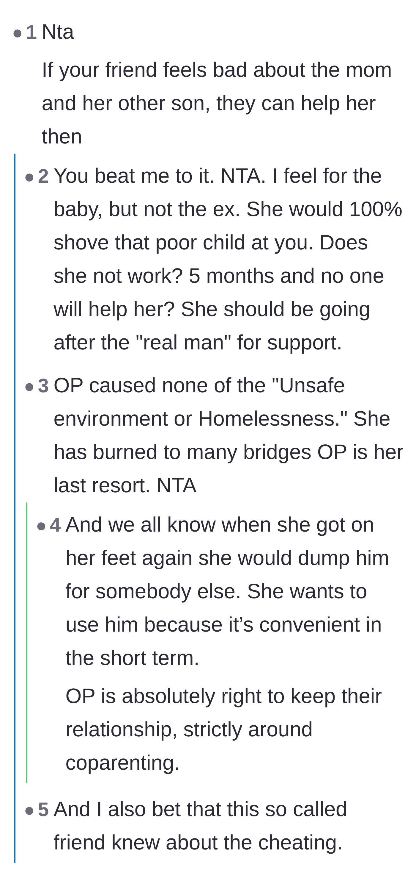 Comment thread 2 - Commenters calling out the mutual friend's hypocrisy and suggesting they open their own wallet to help the ex.
