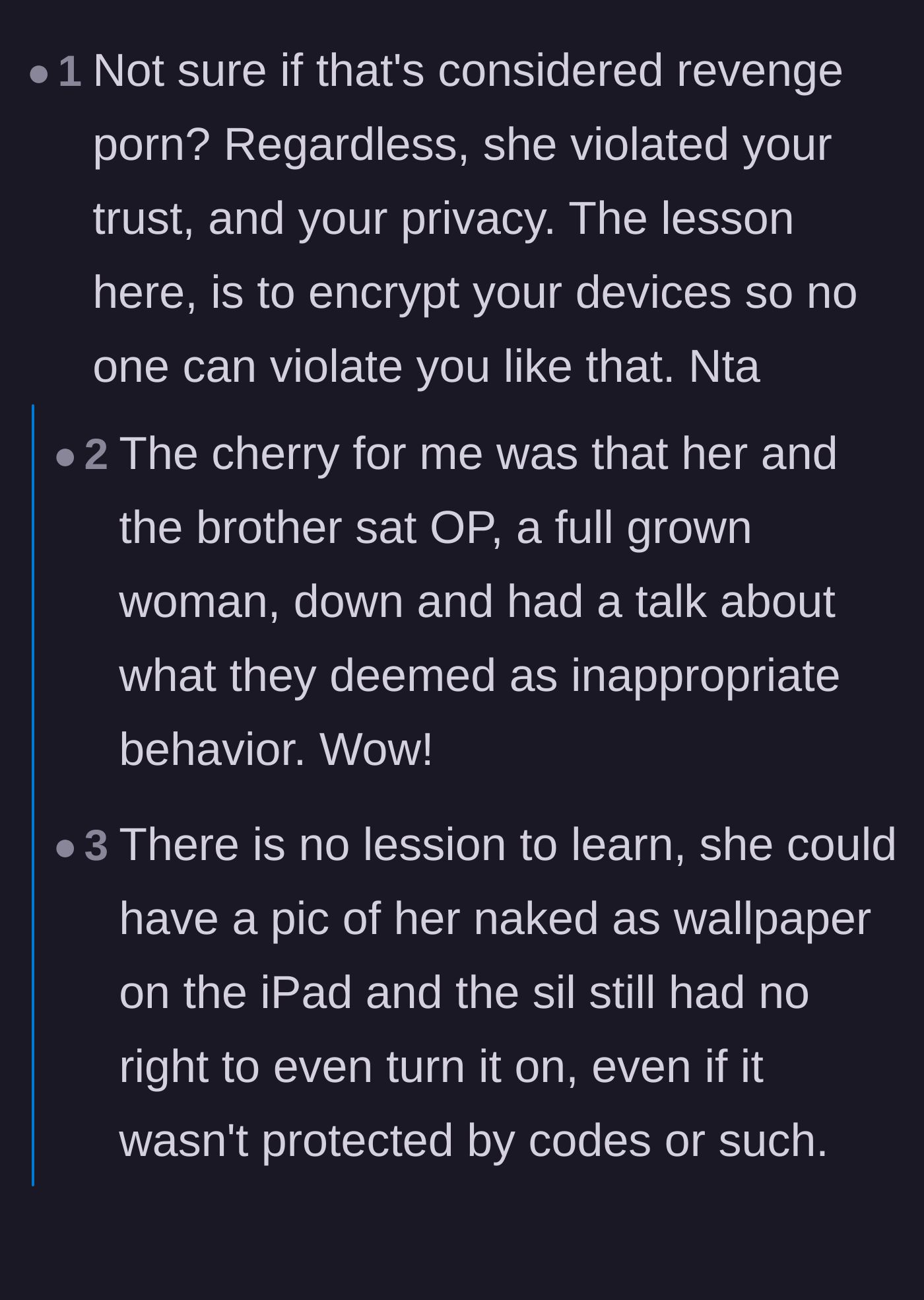 Comment thread 3 - Readers calling out the hypocrisy of the intervention and speculating on the family's toxic dynamics.