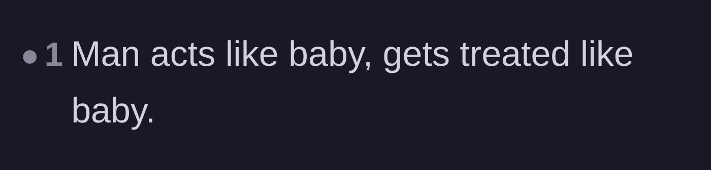 Comment thread 5 - A succinct, one-sentence summary of the story's poetic karmic justice.