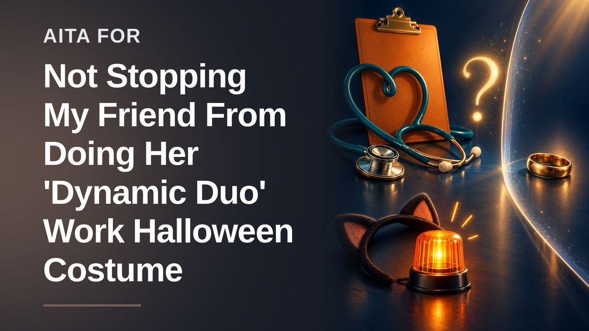 The Voice Of Reason Who Refused To Take The Fall For An Oblivious Colleague's 'Work Spouse' Costume Disaster