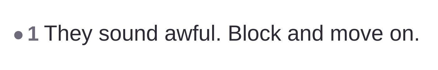 Comment thread 4 - Advice to permanently cut off the toxic relatives.