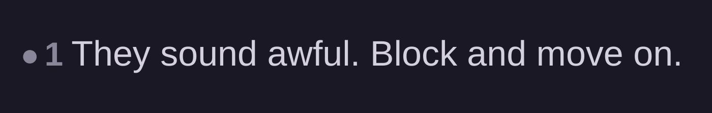 Comment thread 4 - Advice to permanently cut off the toxic relatives.