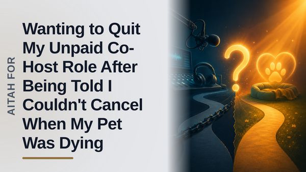 The Dedicated Volunteer Who Quit on a Hypocritical 'Mental Health' Host Over a Dying Pet