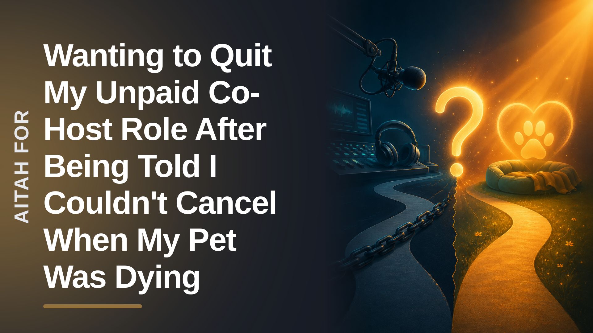 The Dedicated Volunteer Who Quit on a Hypocritical 'Mental Health' Host Over a Dying Pet