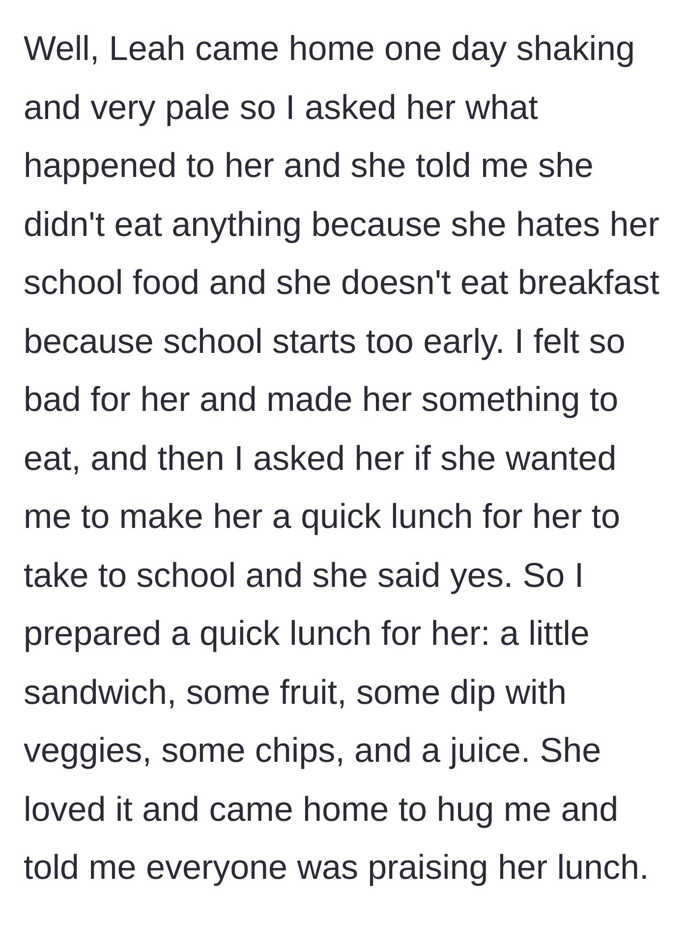 Story part 2 - Teenage stepdaughter comes home hungry, and stepmom prepares a lovingly crafted lunch.