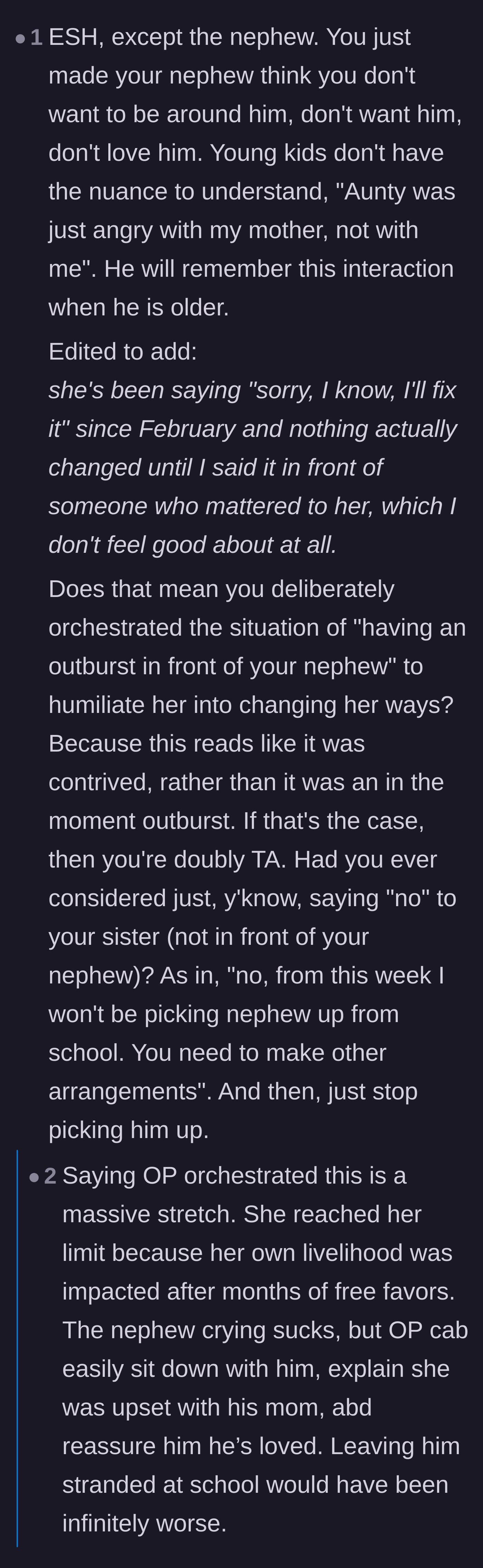 Comment thread 2 - Commenters discussing how entitled people play the victim when their free ride is finally cut off.