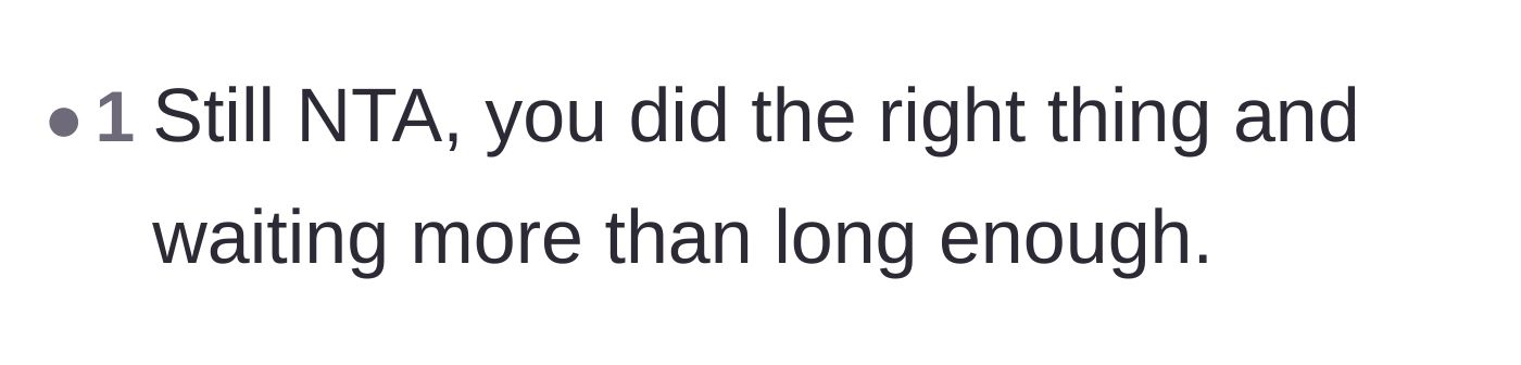 Comment thread 3 - Validating the narrator's decision to finally speak up to HR when she did