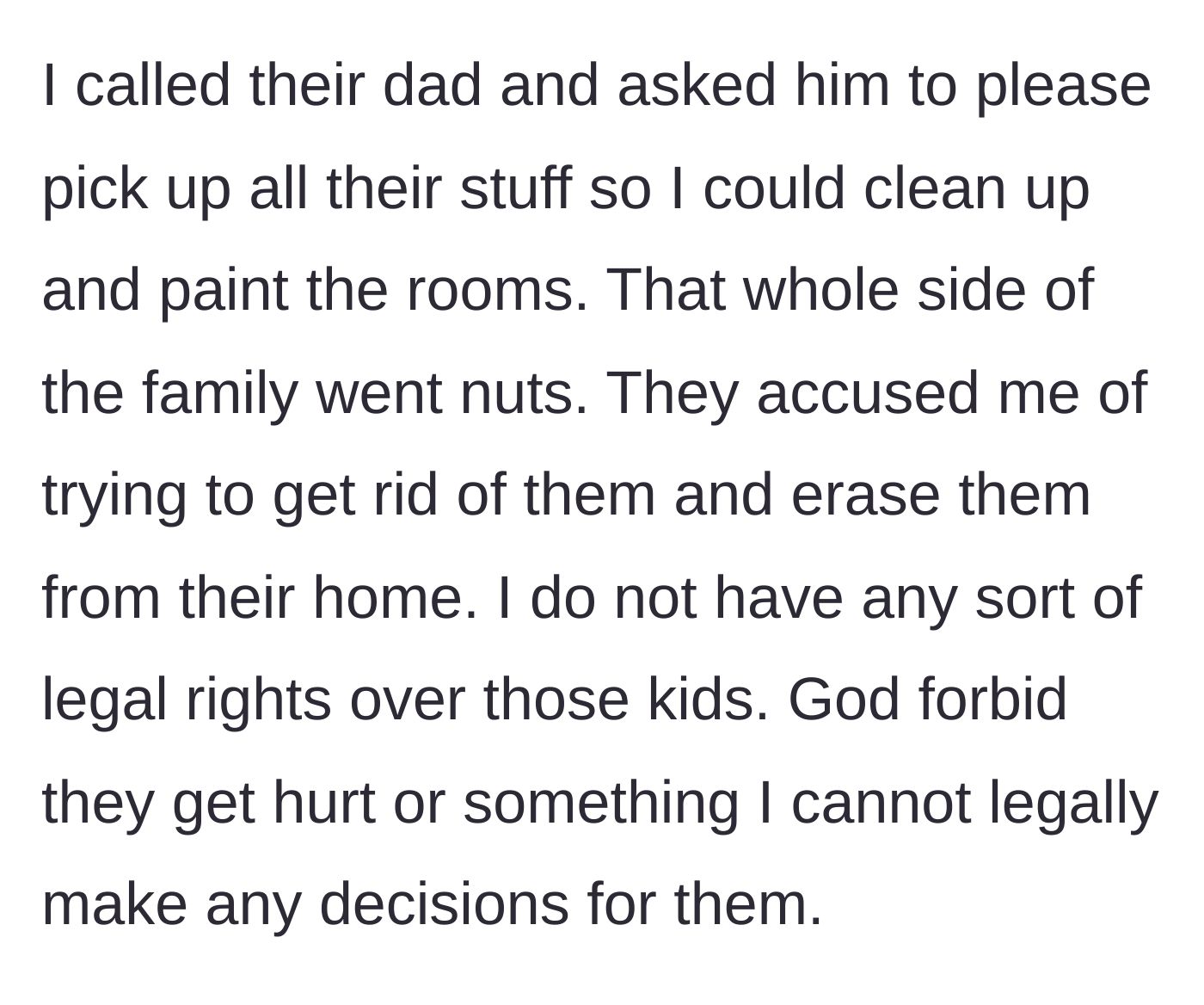 Story part 5 - The stepfather asks the biological dad to collect the children's belongings, sparking fierce backlash and accusations of erasing the kids.